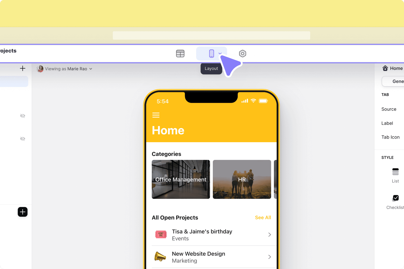 Navigation bar