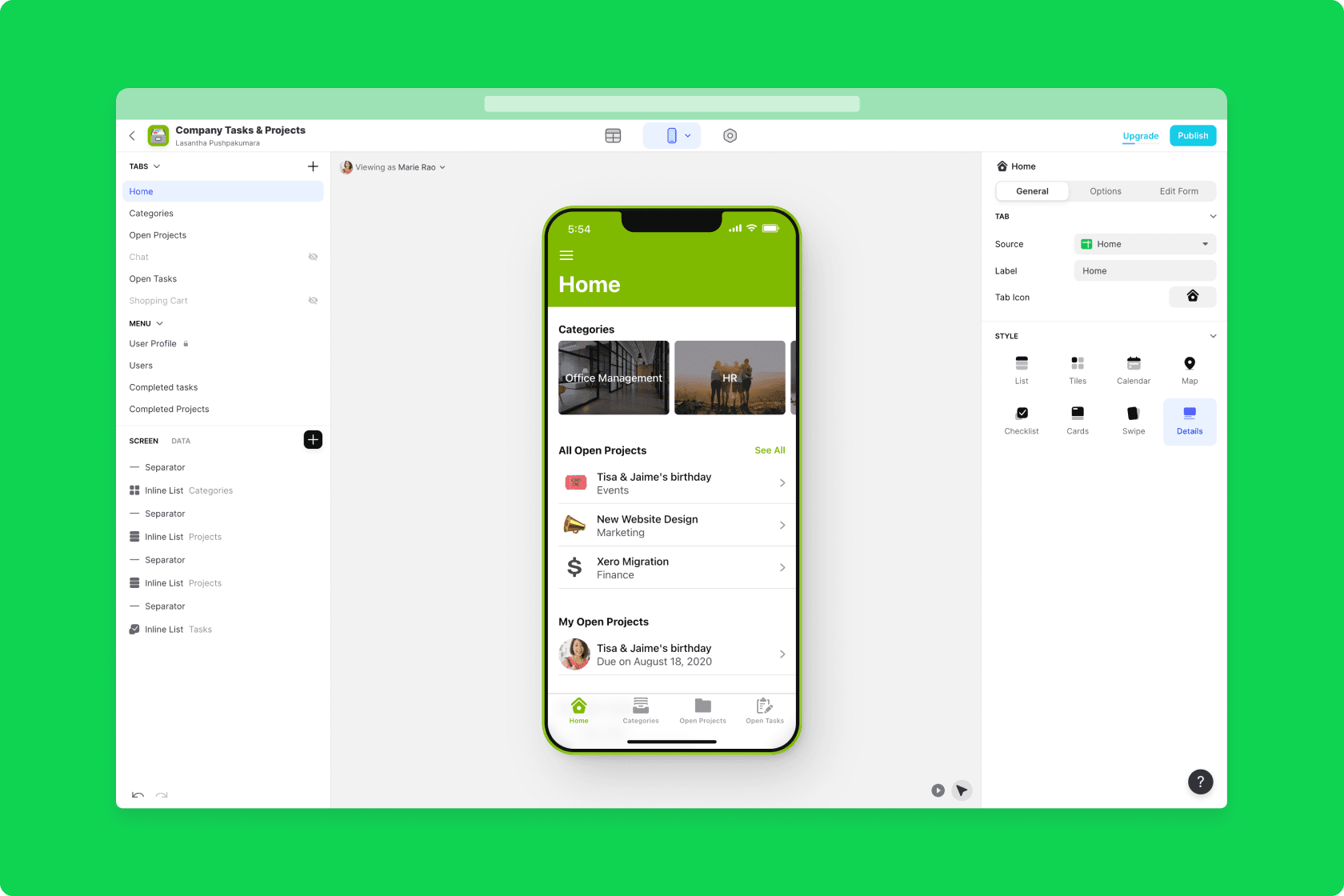 The Layout Editor