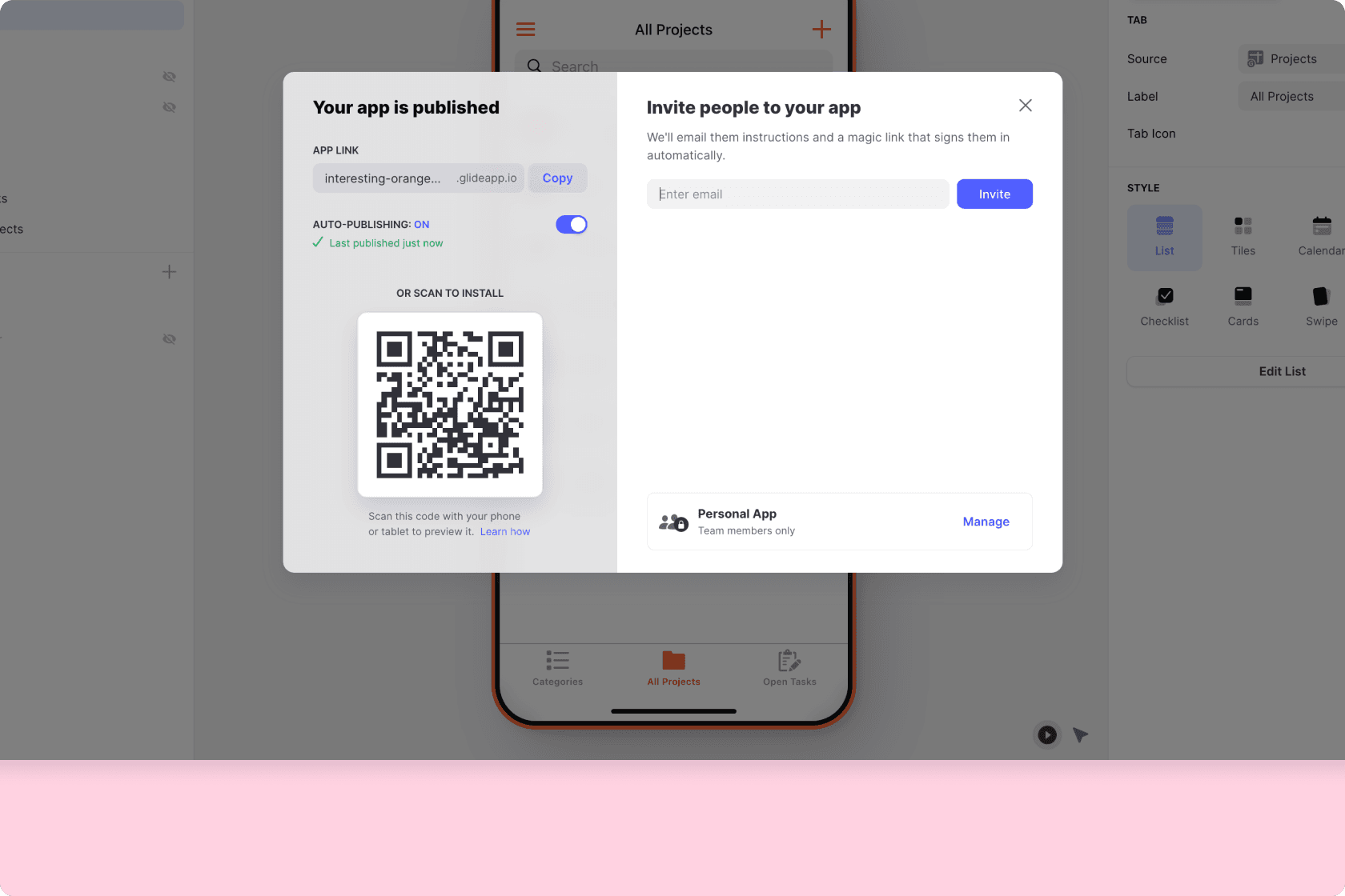 Inviting users