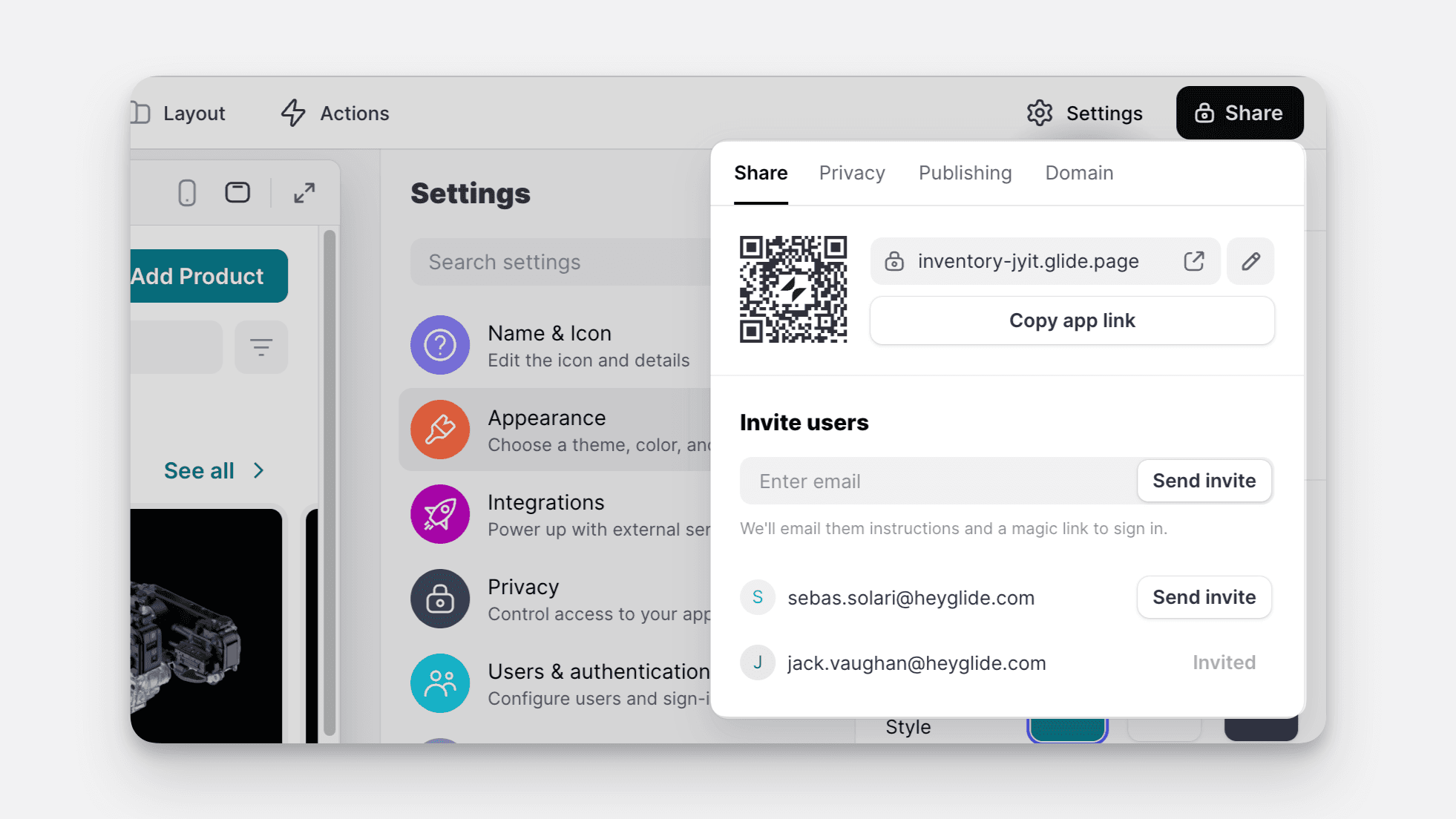 Publish Modal