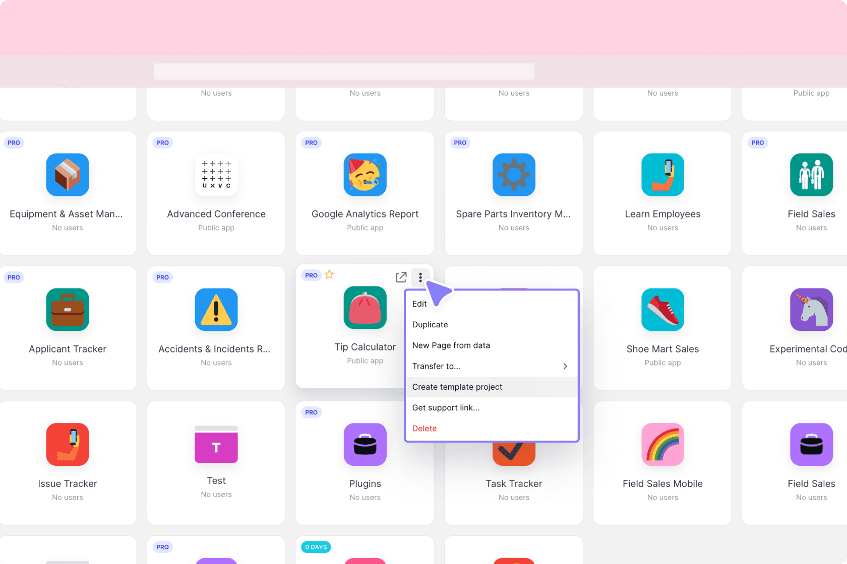 Creating a Template