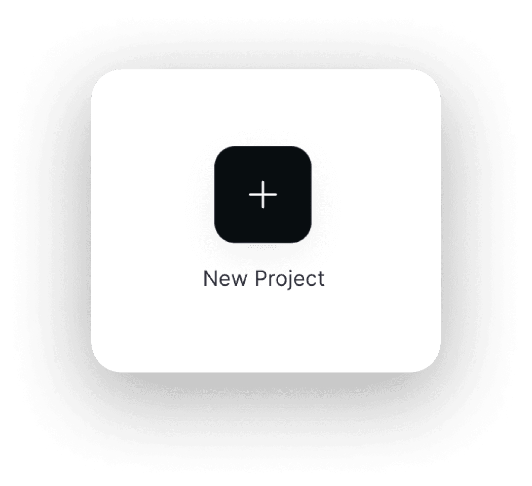 New Project button