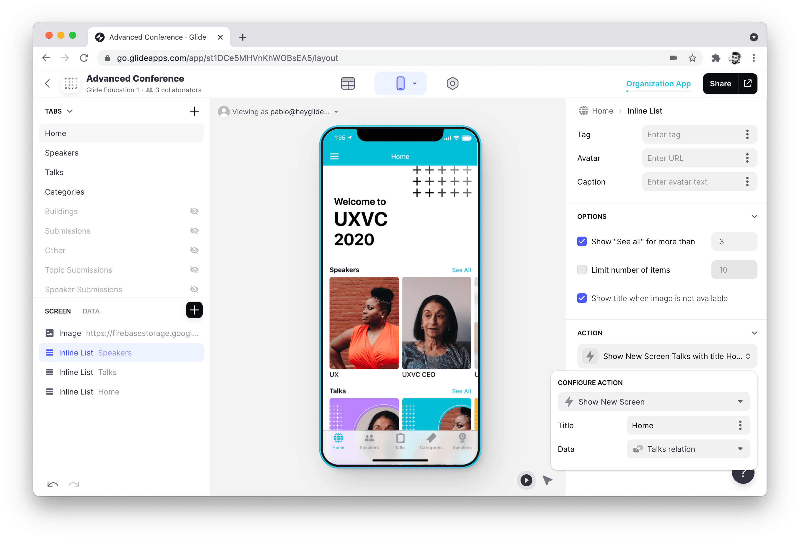 Show New Screen