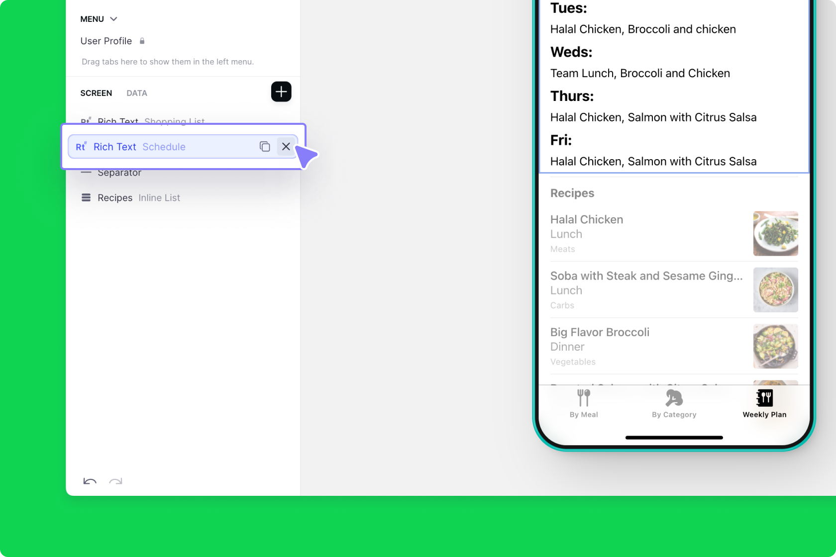 Deleting a Rich Text component