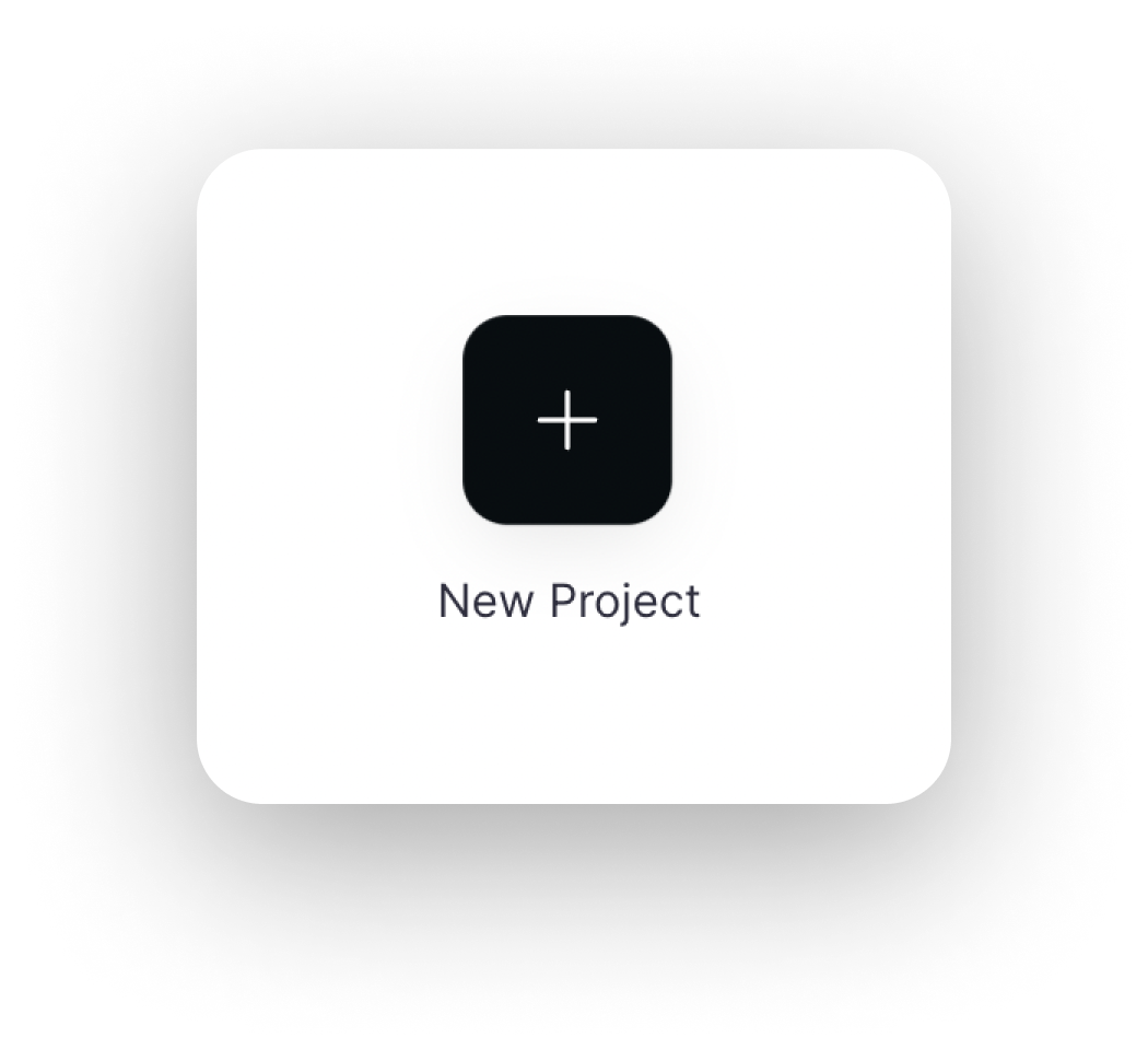 New Project button