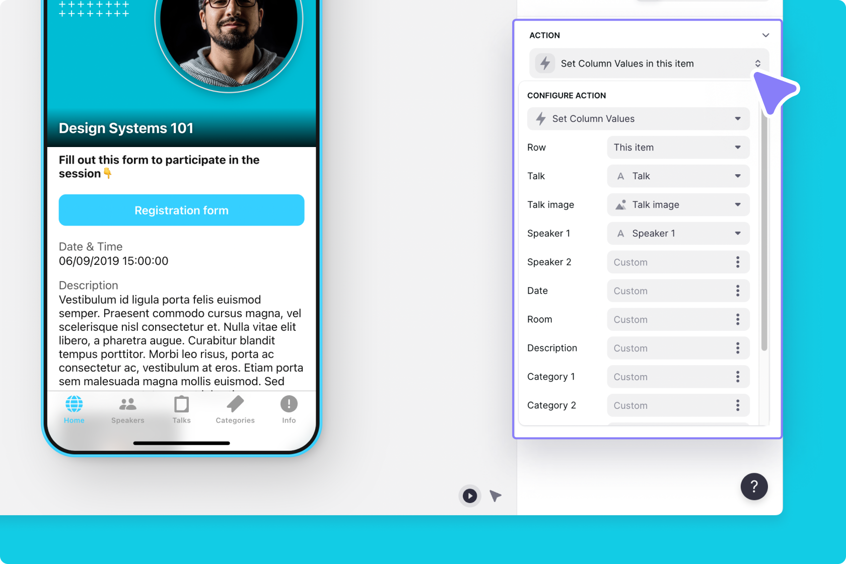 Configuring Set Column Values