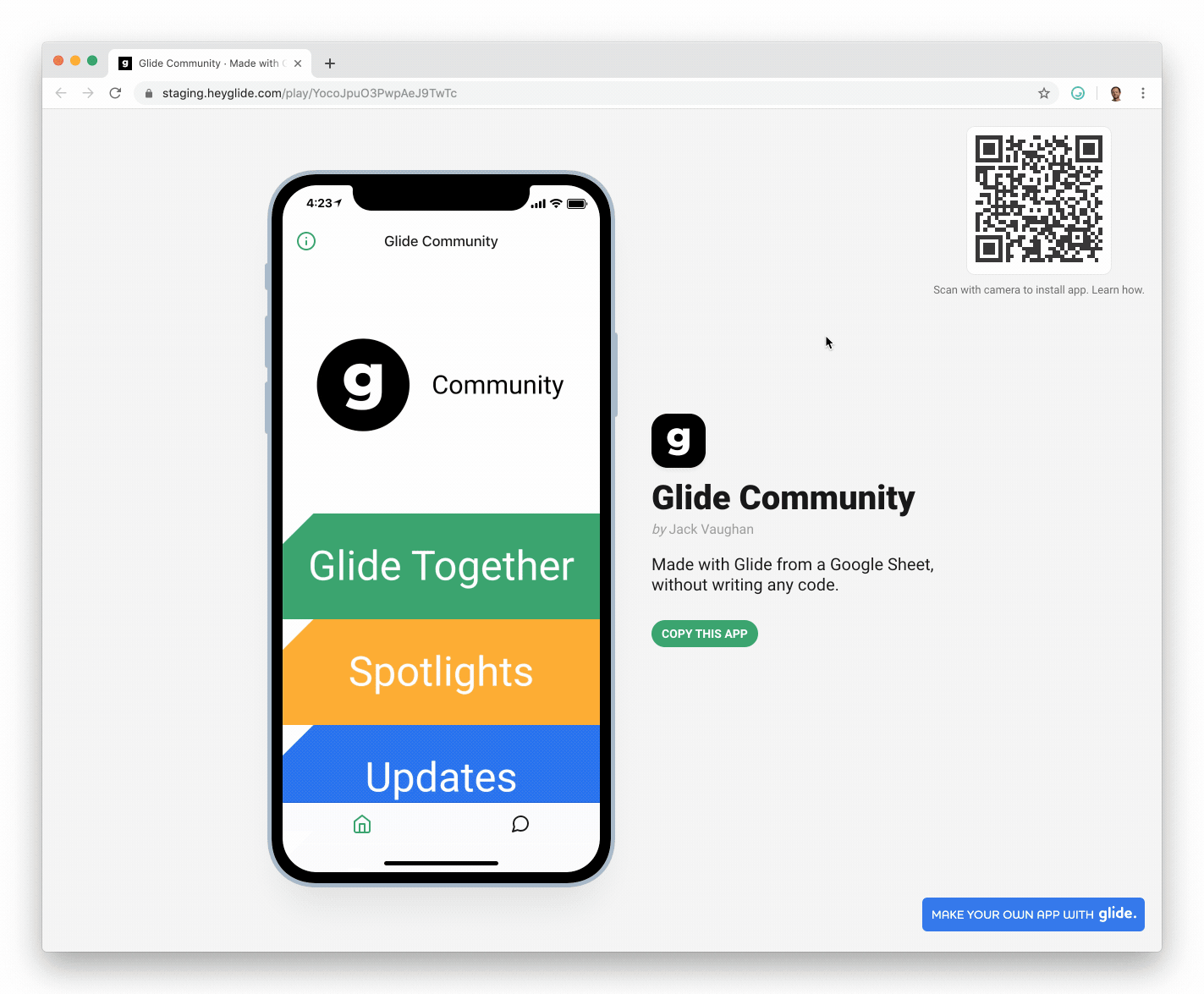 Using Link to Screen to create a custom menu with images
