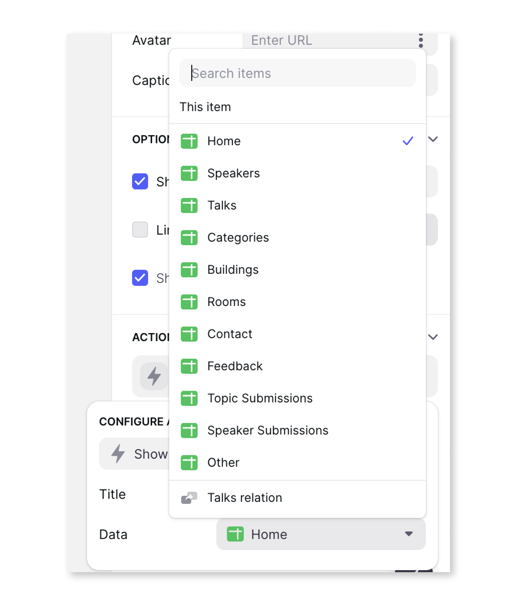 Show New Screen target