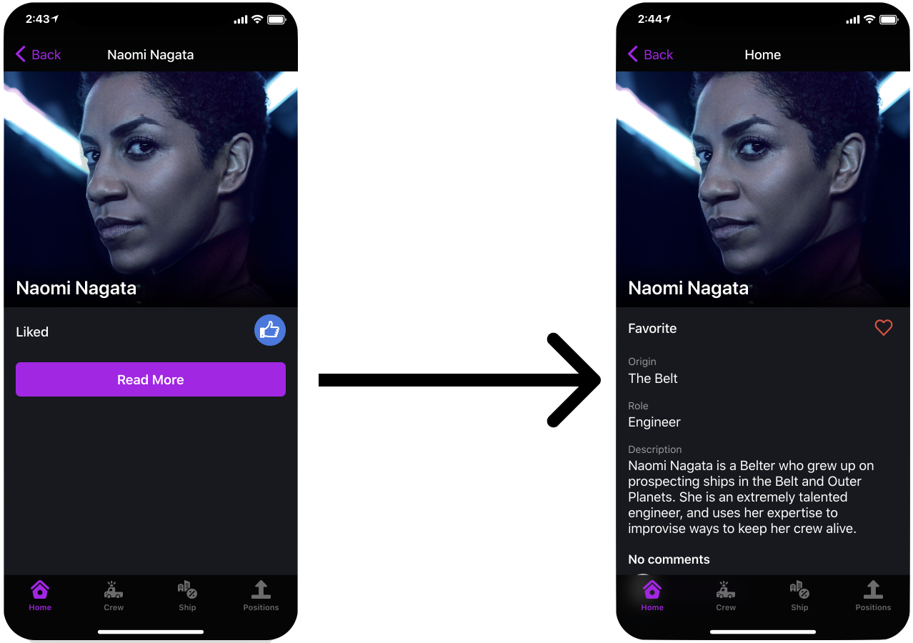 Linking to the same screen