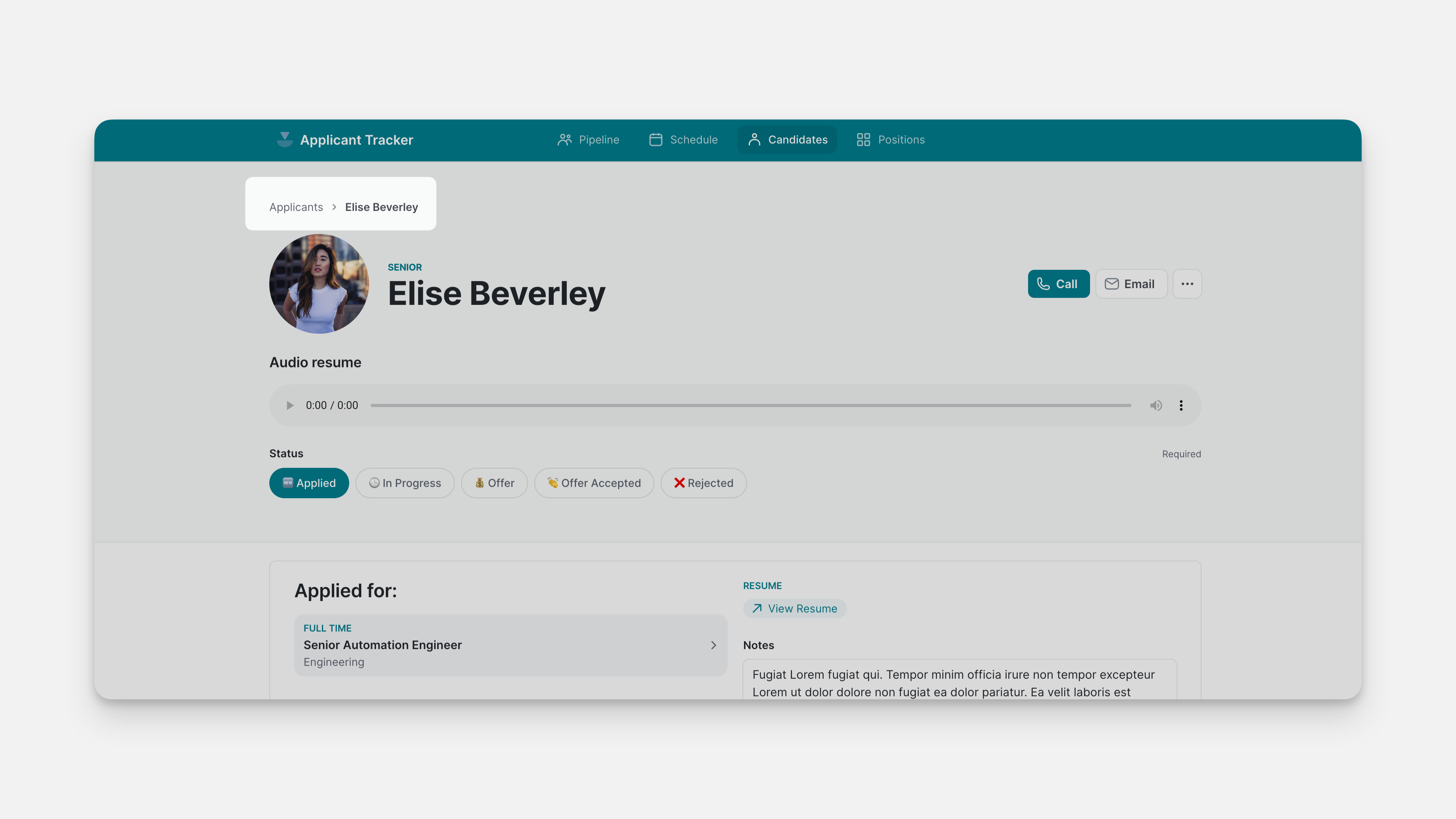 Use case of the Breadcrumbs component