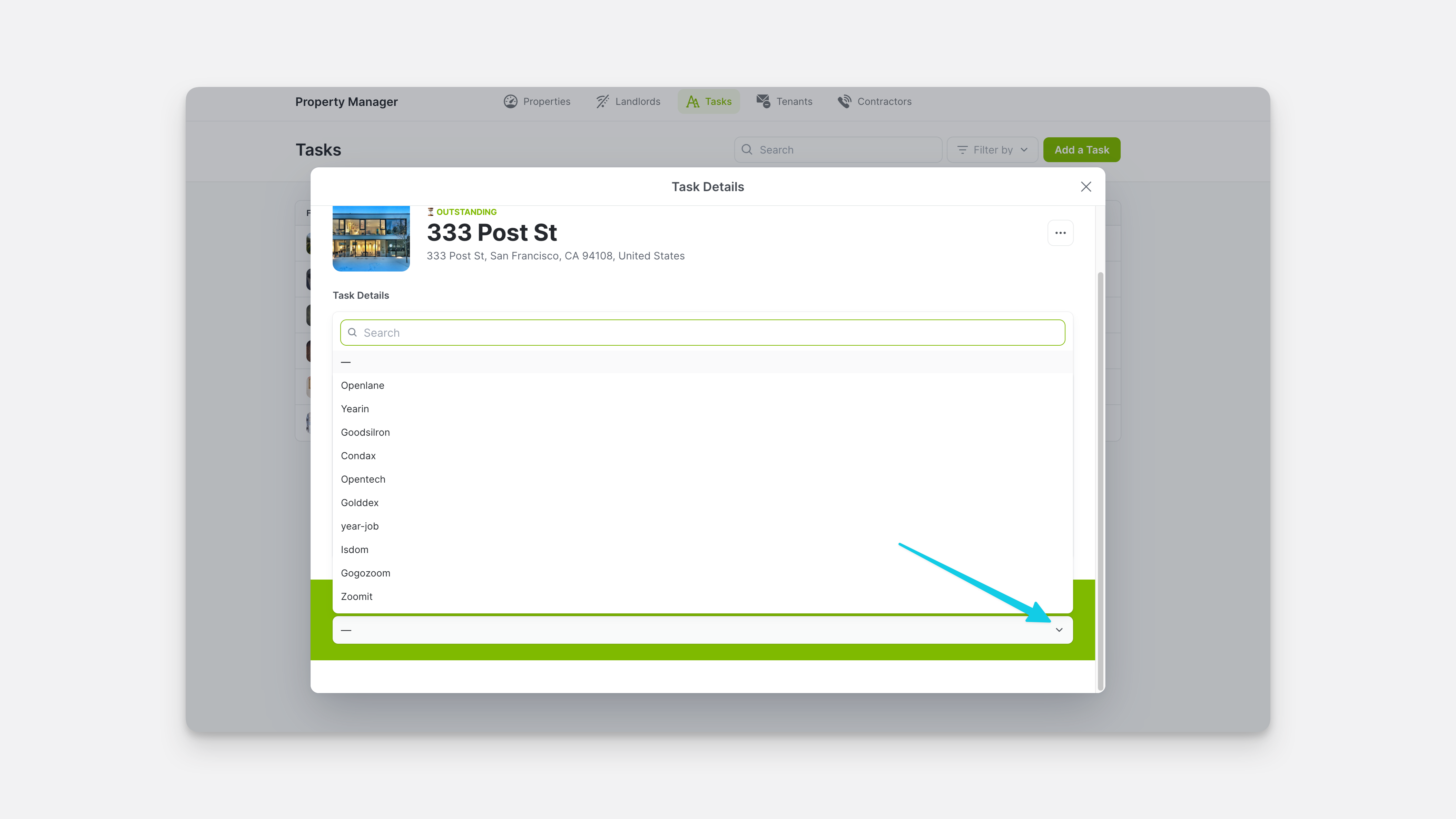 Use case of the choice component