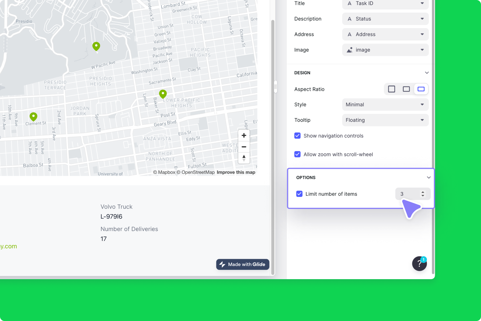 Limiting the number of pins on a map