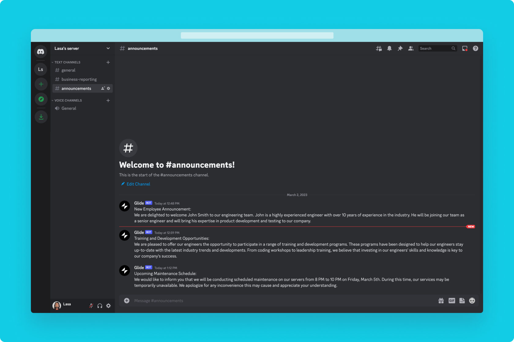 Use case for a Discord integration