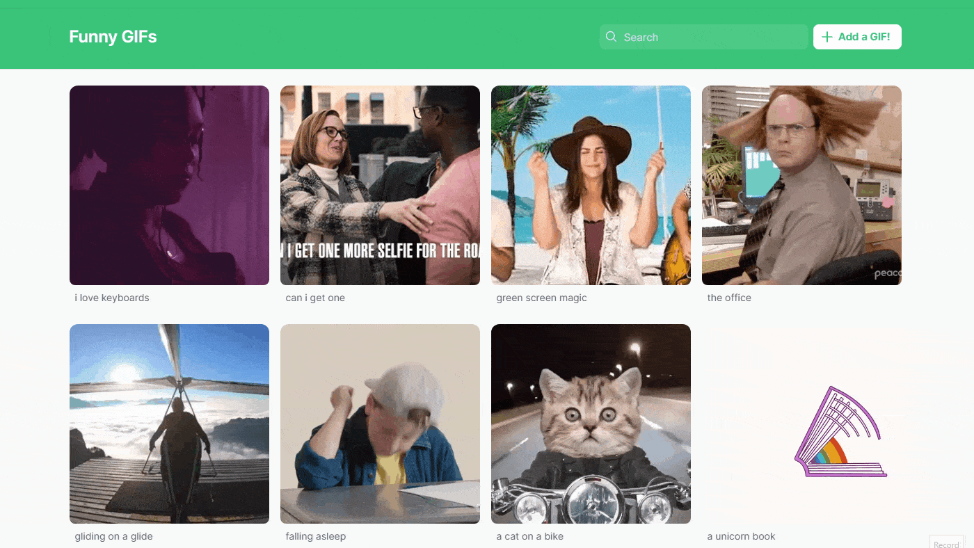 Use case of the Giphy Integration