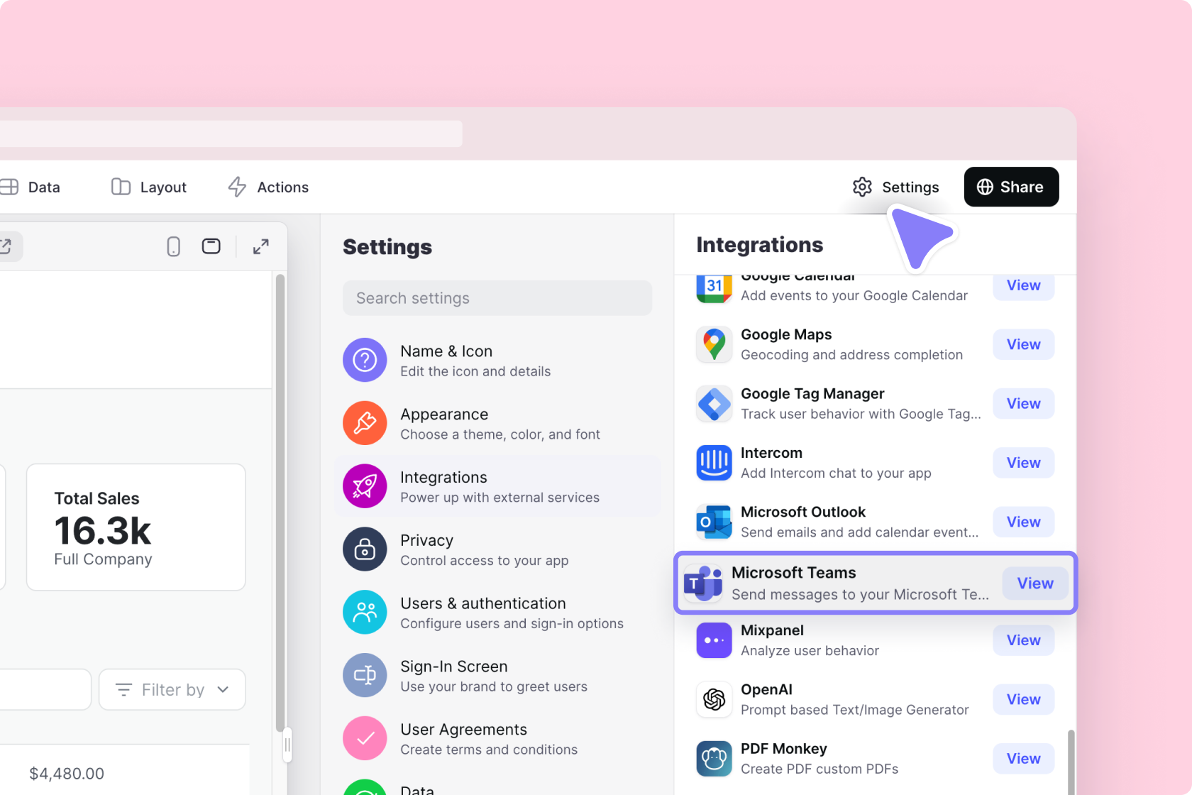 Adding the Microsoft Teams Integration