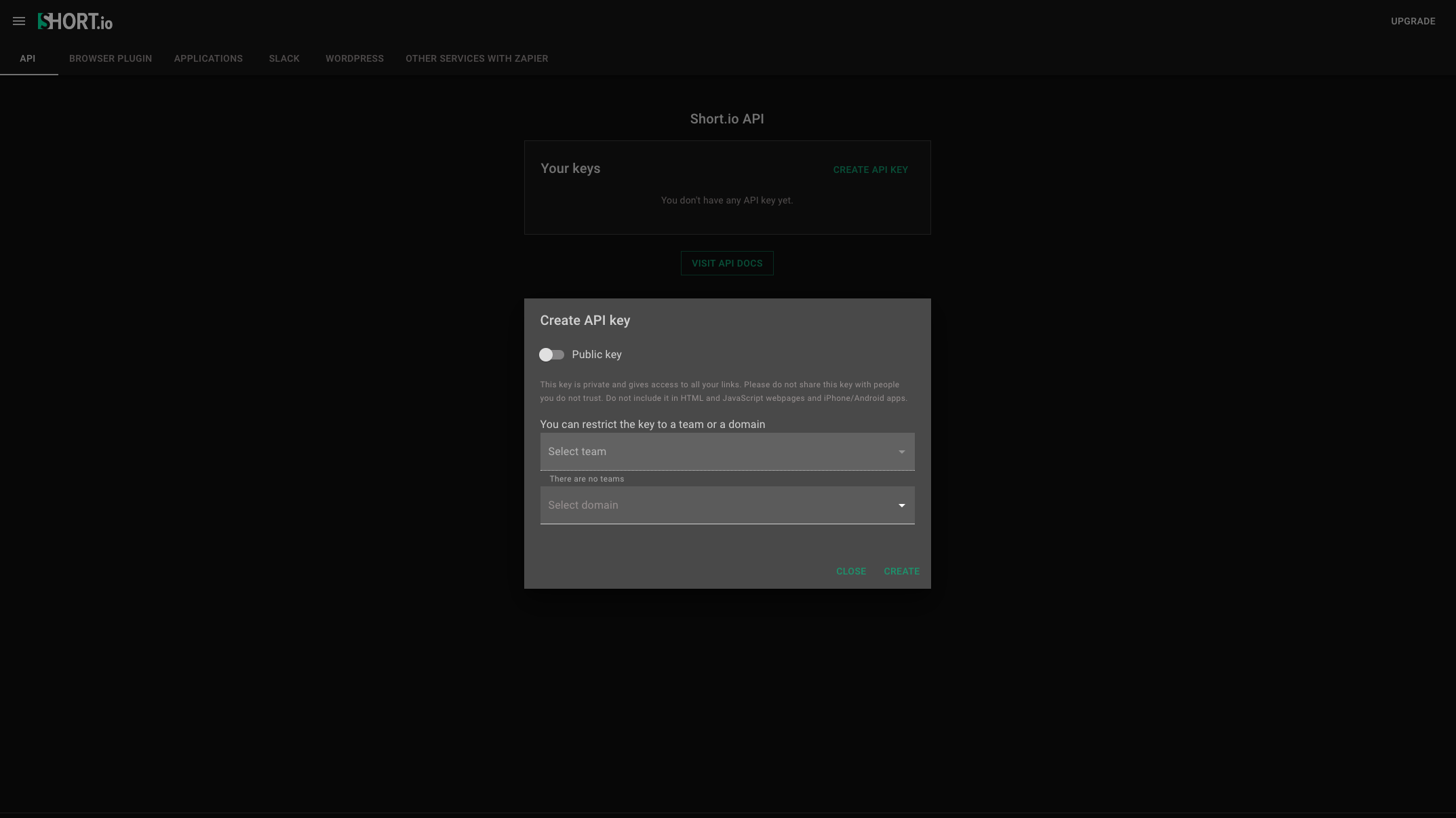 Adding Short.io Integration