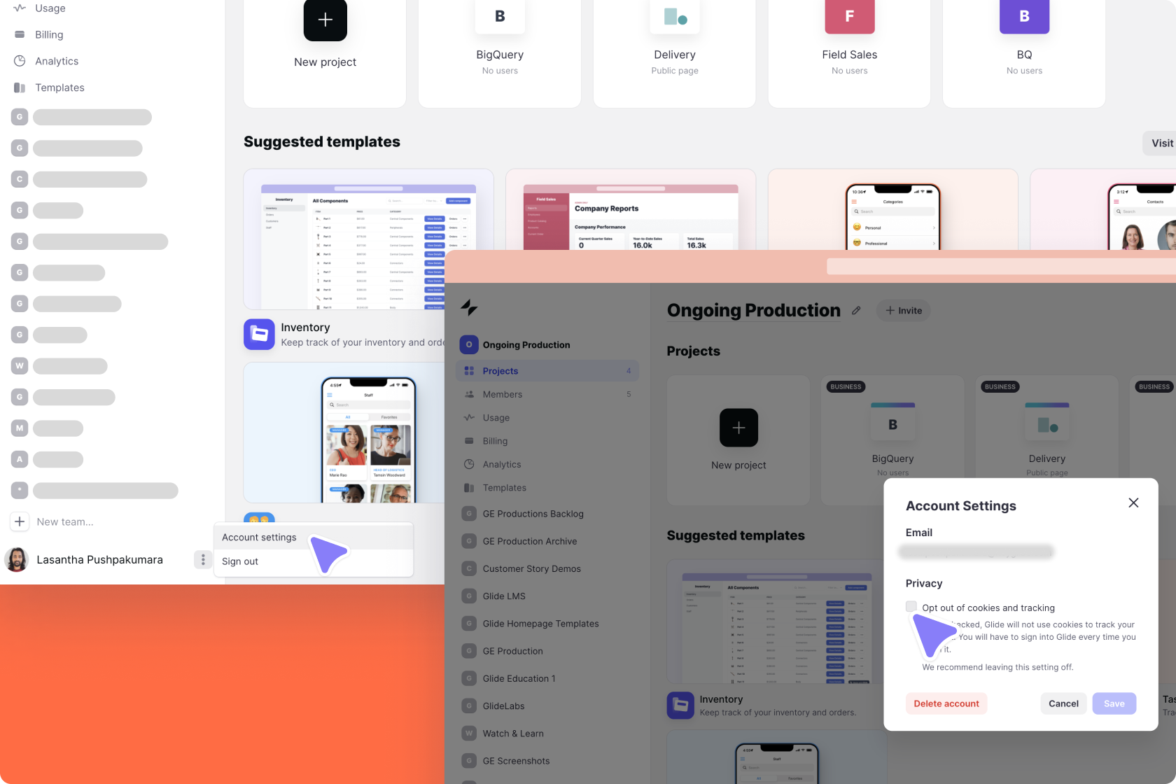 Opting out of cookies and tracking